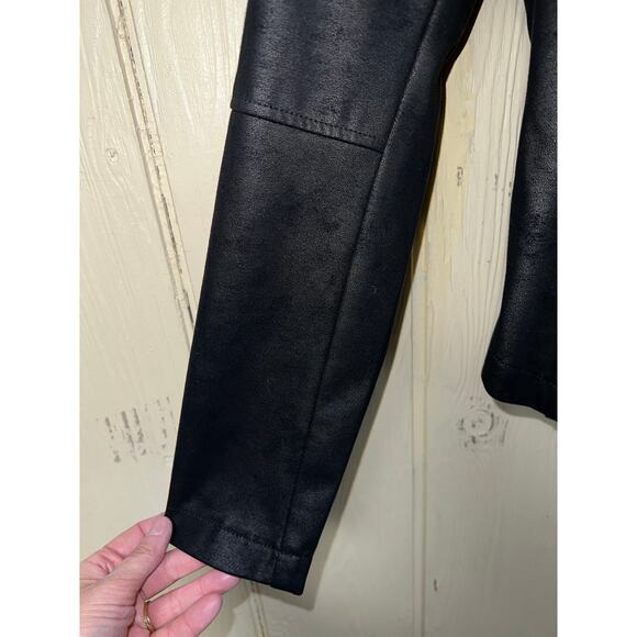 Cynthia Rowley Cardgian Jacket Womens Medium Moto Faux Suede Open Cascade - Picture 4 of 8